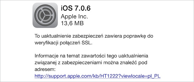 iOS 7.0.6