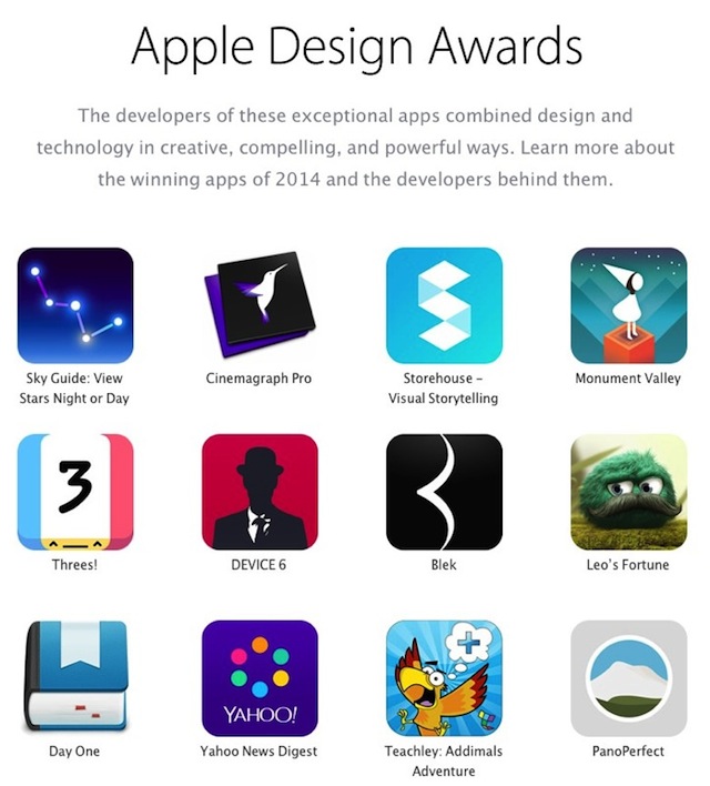 Apple Design Awards 2014