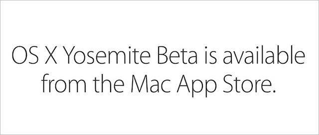 OS X Yosemite beta