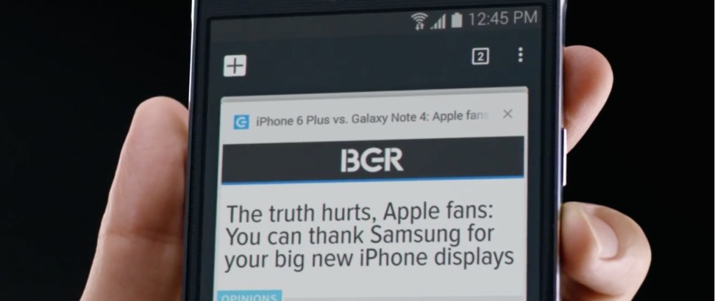 reklama Samsung kontra iPhone 6