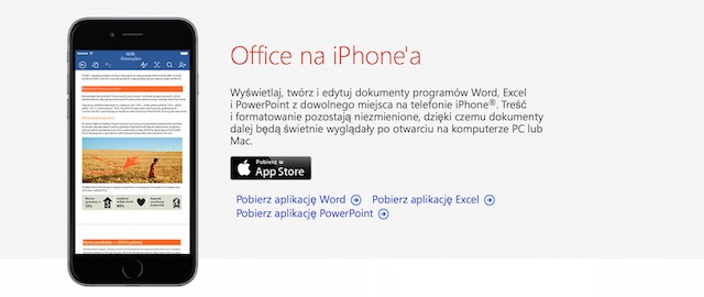 Office na iPhone'a