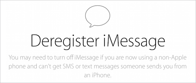 dezaktywacja iMessage