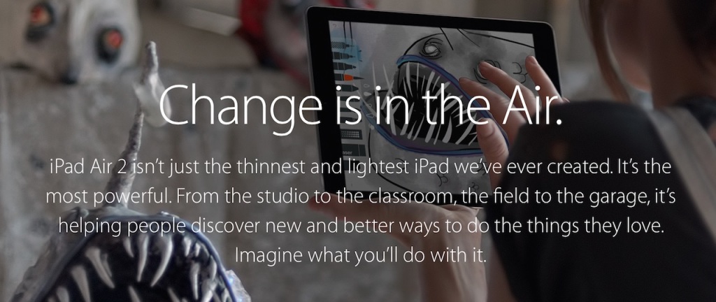 Change reklama iPad Air