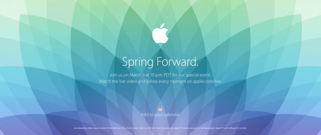 Spring Forwar impreza Apple live