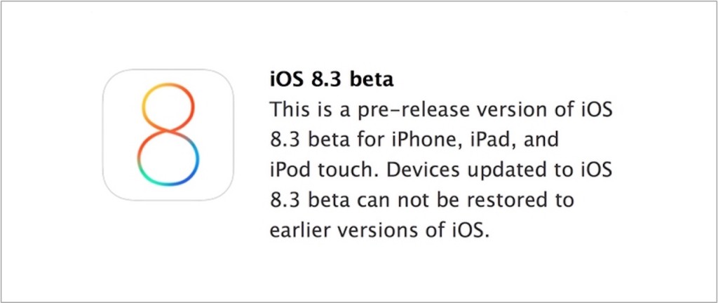 ios8.3 beta 1