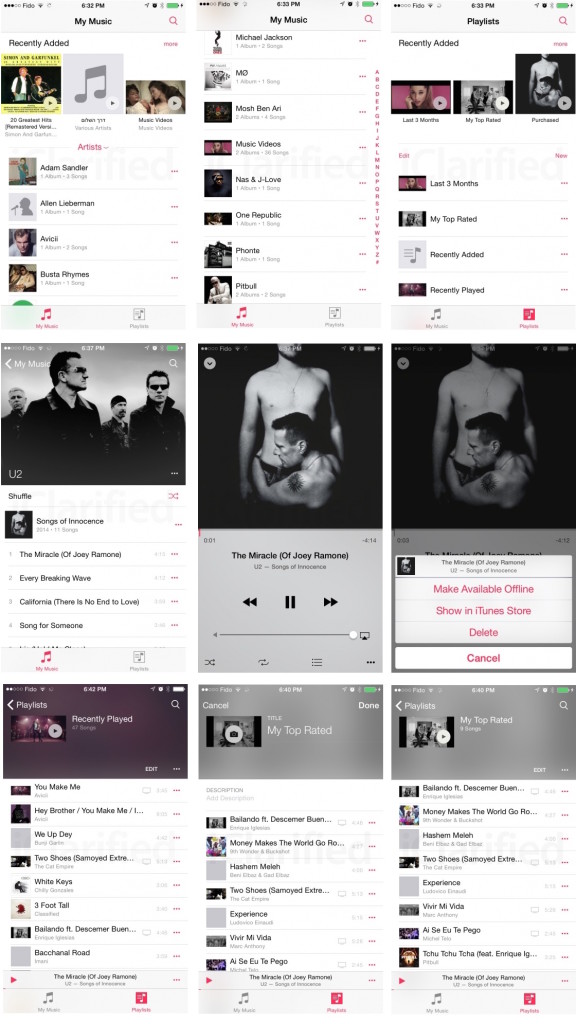 nowa aplikacja Muzyka iOS 8.4