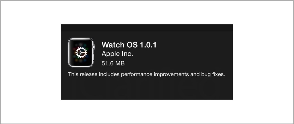 Watch OS update