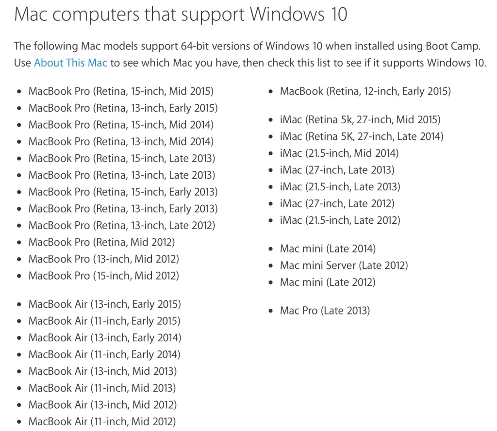 Boot Camp 6 Windows 10