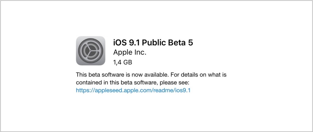 iOS 9.1 beta 5