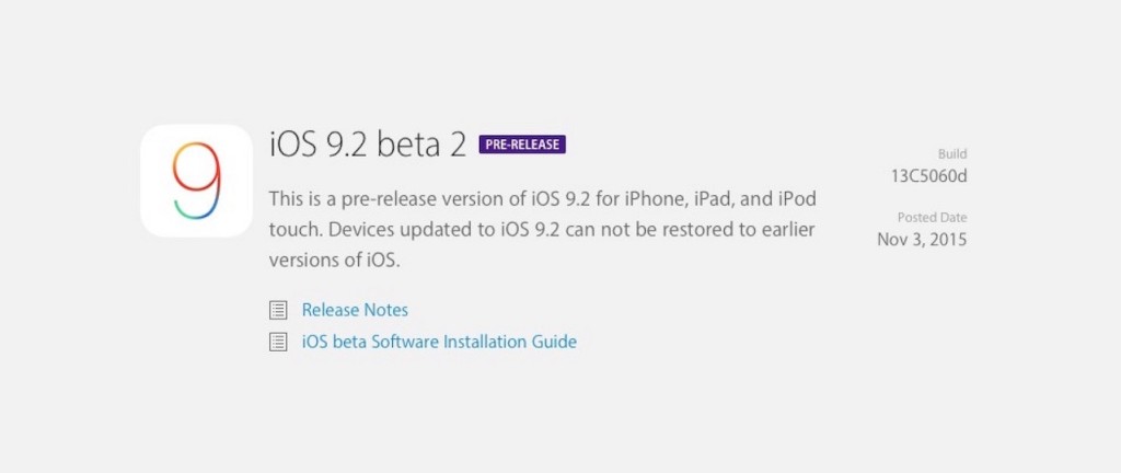 iOS 9.2 beta 2