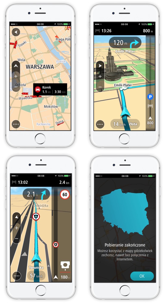 Aplikacja TomTom GO Mobile teraz dostępna także na iPhone