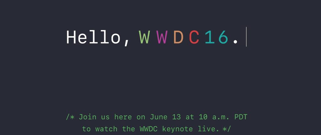 WWDC2016