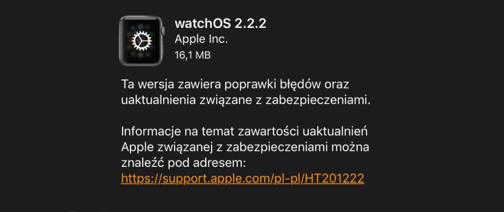 watchOS 2.2.2