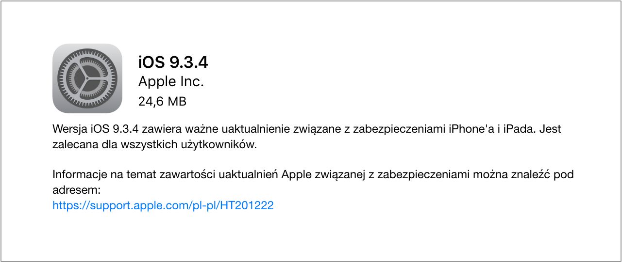 iOS 9.3.4