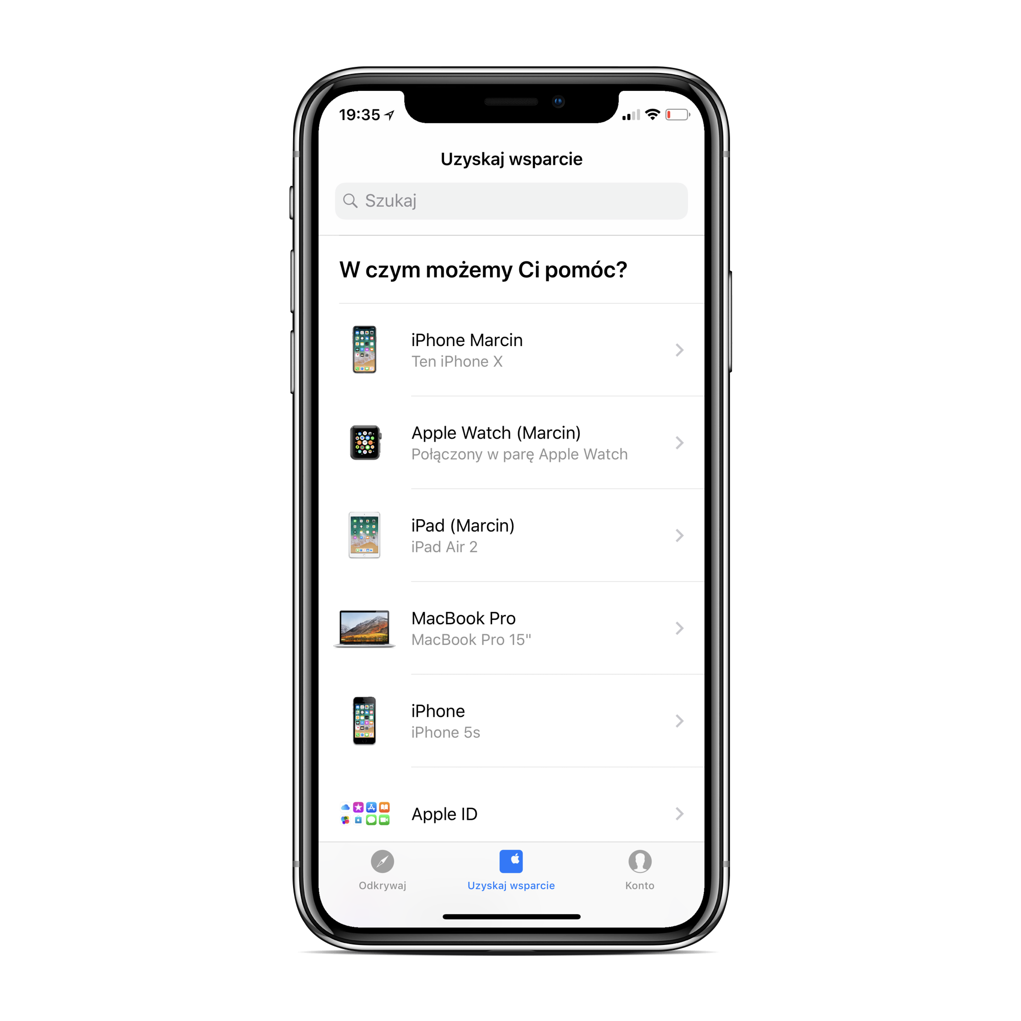 Podłączyć iOS